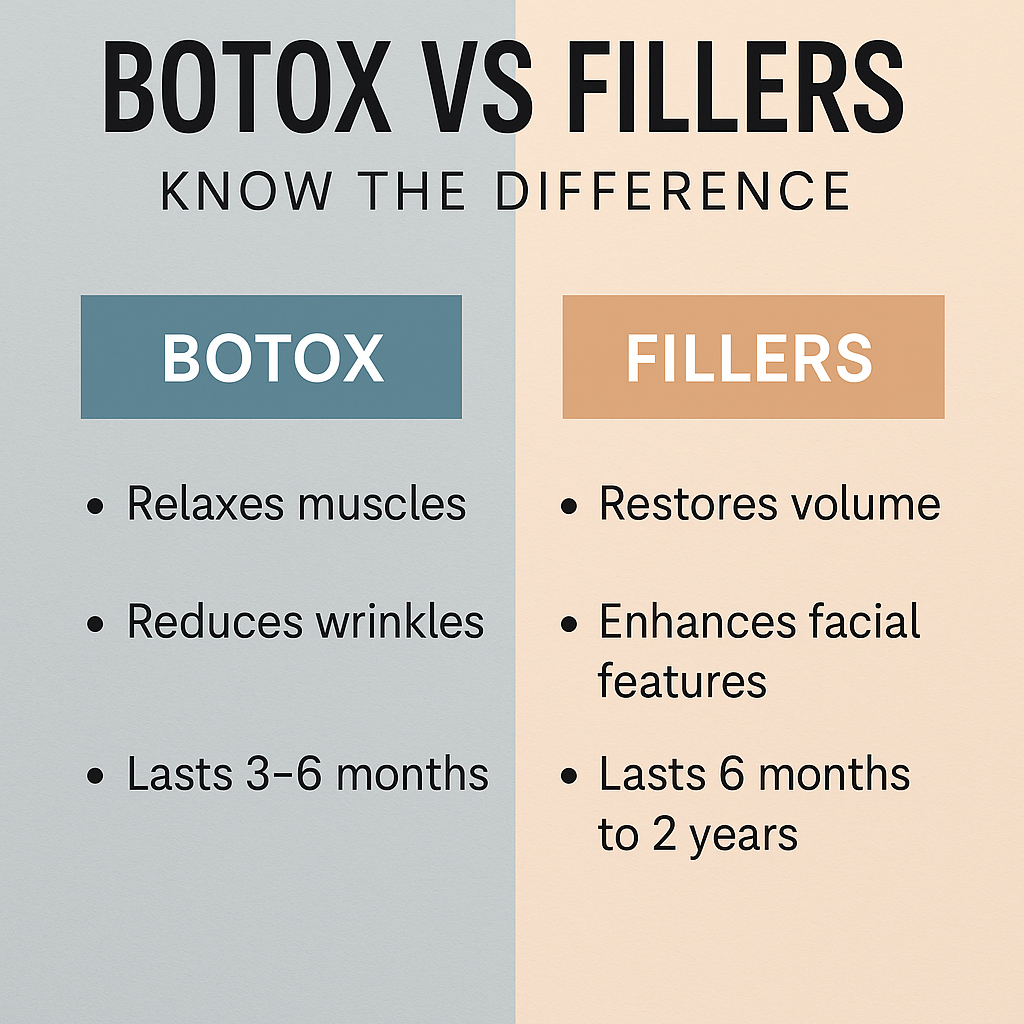 Botox vs Filler treatment comparison by Dr. Navjot Arora