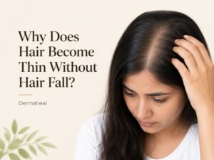 Why Does Hair Become Thin Even Without Hair Fall? Expert Dermatologist Explains | Dermaheal